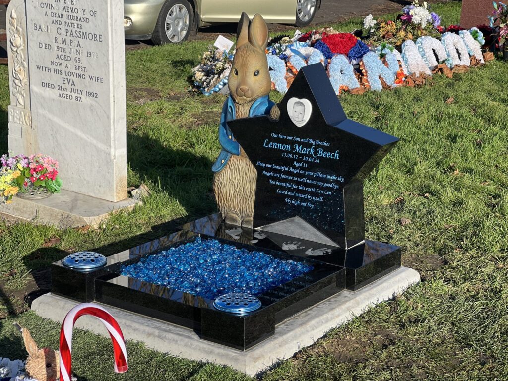 Mini Kerb Memorials, stone masons Portchester